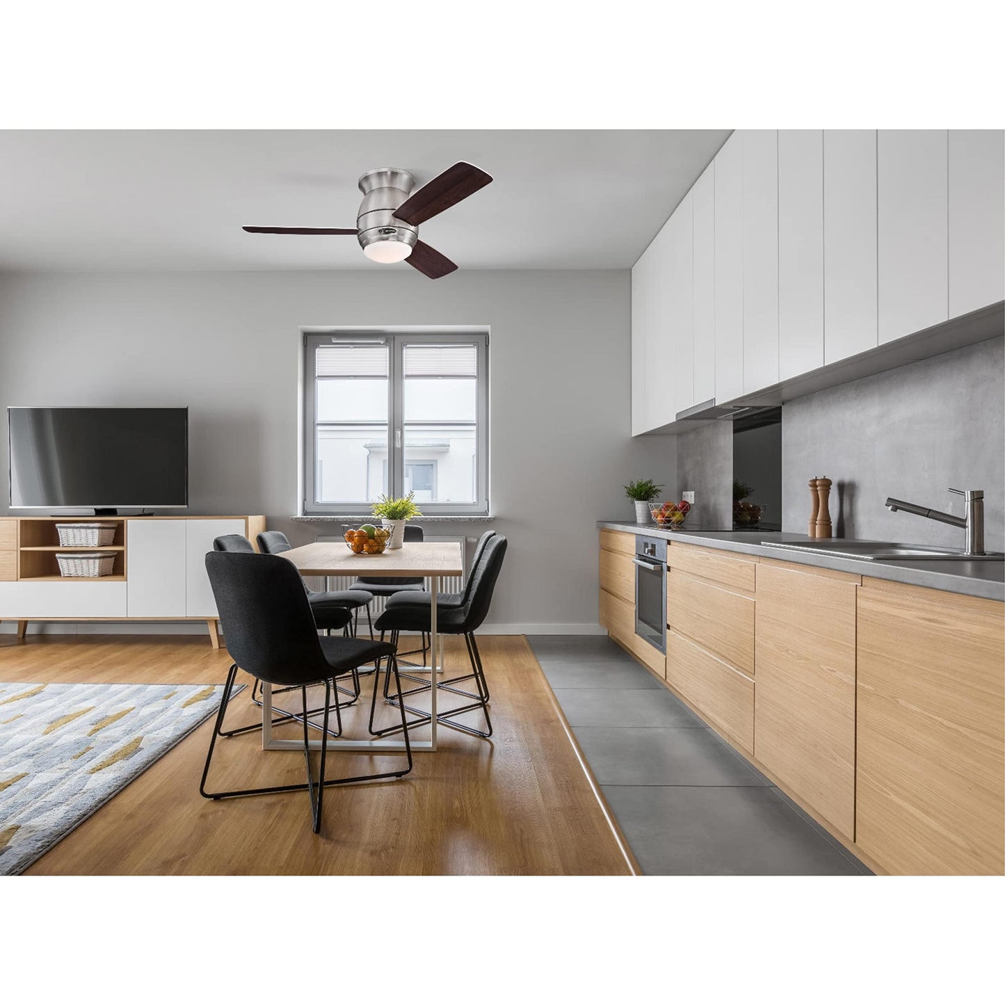 Westinghouse 7217800 Halley Ceiling Fan with LED Light, 44-Inch, Bronze