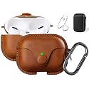 Maxjoy for AirPods Pro 2 Case Leather, Airpods Pro Leather Case Cover with Keychain Airpod Strap Compatible with Apple Airpod Pros 2nd Generation 2023