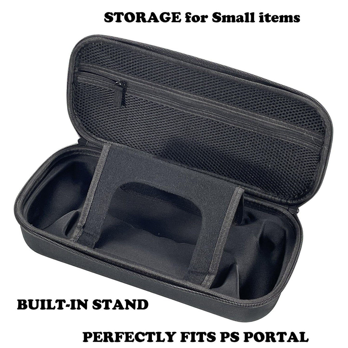 NEXiLUX EVA Traveler Storage Case Compatible with Playstation Portal Remote Player with built-in stand