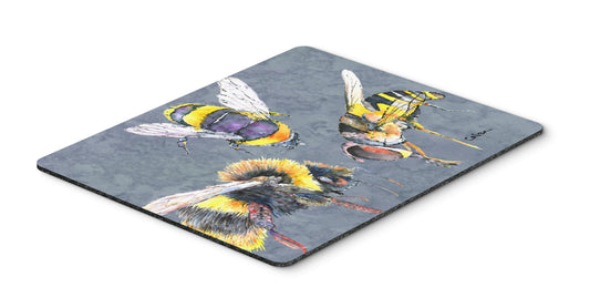 Caroline's Treasures 8879MP Bee Bees Times Three Mouse Pad, Hot Pad or Trivet for Home Office Gaming Working Computers Laptop Mouse Mat,Washable Large