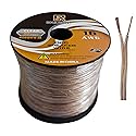 RonDexy RD 16 Gauge AWG 50ft Speaker Wire Cable - OFC Clear Use for Car Speakers Stereos, Home Theater Speakers, Surround Sound, Radio