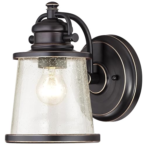 Westinghouse 6204000 Emma Jane One-Light Outdoor Wall Lantern, 1-Pack, Amber Bronze
