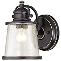 Westinghouse 6204000 Emma Jane One-Light Outdoor Wall Lantern, 1-Pack, Amber Bronze