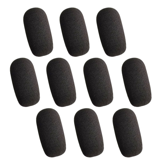 AKSONMN 10-Pack Foam Mic Covers for Wireless Laval.Operations Microphones - 1.4" Ball-Type Windscreen for Clear Audio, Fits Podcasting, Vlogging
