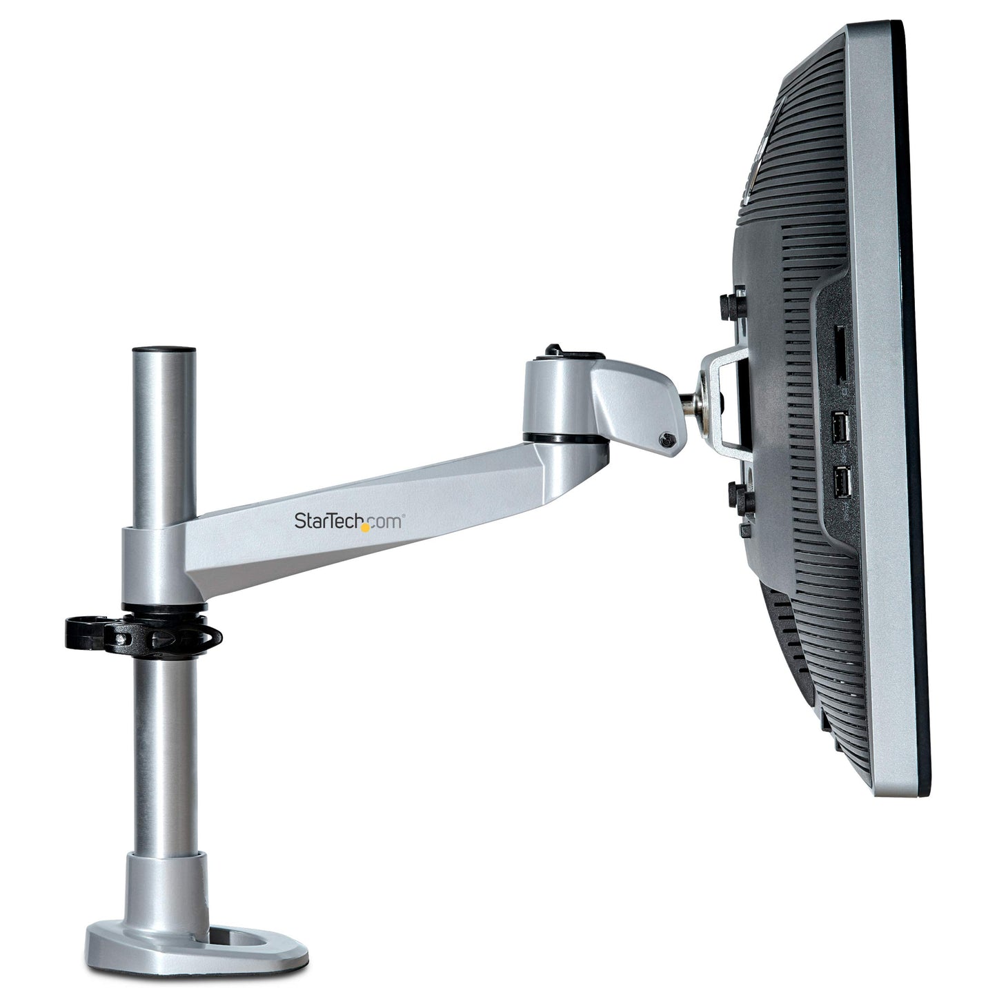 StarTech.com Desk Mount Monitor Arm, for UHD, iMac and Apple Thunderbolt Displays up to 49" (30.9lb/14kg), Articulating Height Adjustable Single