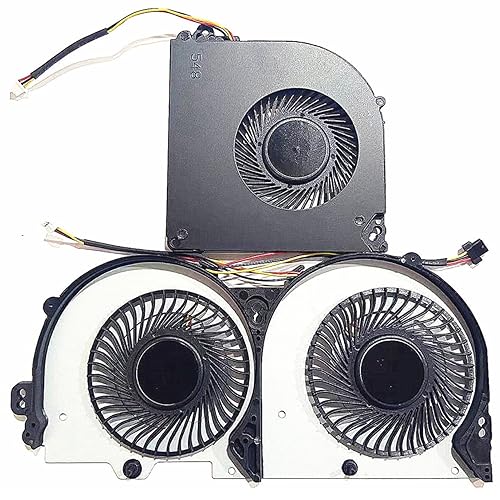 Fleshy Leaf CPU+GPU Cooling Fan Replacement for Clevo P950 P950HR P950ER T97 T96E T800 Series BS5005HS-U3E BS500HS-U3D 6-31-P95E2-101 6-31-P9502-102