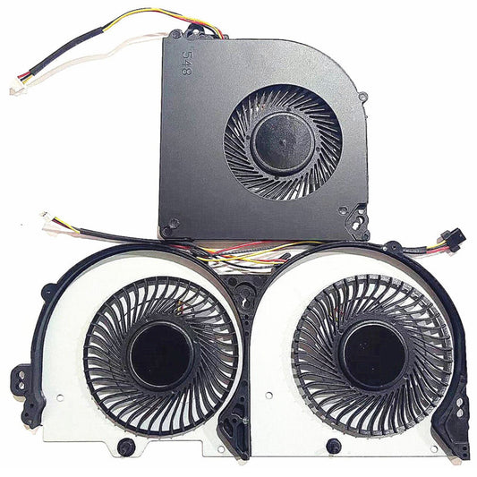 Fleshy Leaf CPU+GPU Cooling Fan Replacement for Clevo P950 P950HR P950ER T97 T96E T800 Series BS5005HS-U3E BS500HS-U3D 6-31-P95E2-101 6-31-P9502-102