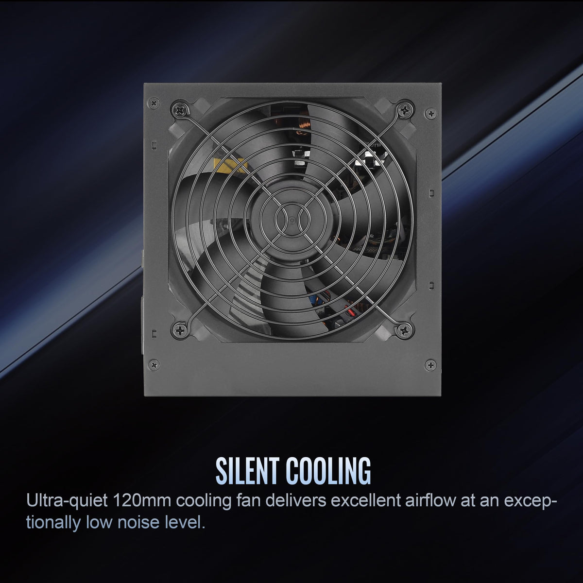 Smart W3 Series 80Plus Certified 600W Power Supply; ATX v3.1 Spec; 120mm FDB Fan; 5 Year Warranty; PS-SPW-0600NNFAWU-1