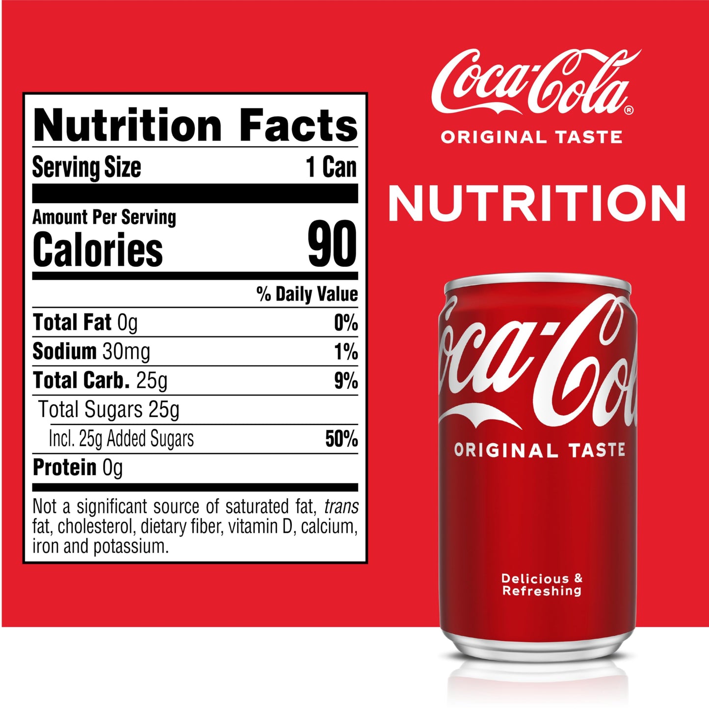 Coca-Cola Fridge Pack Soda Soft Drinks, 7.5 fl oz Cans, 10 Pack - Mini Soda Cans