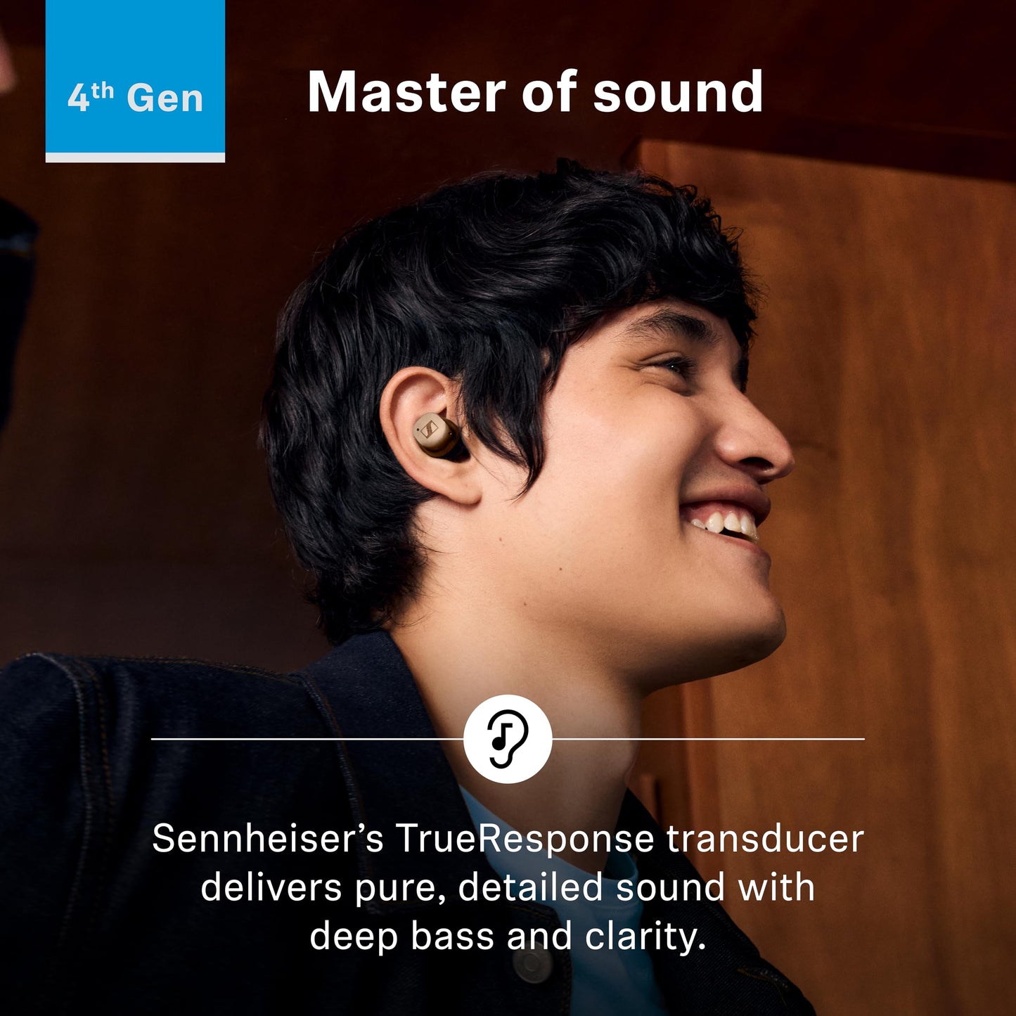 Sennheiser Momentum True Wireless 4 Smart Earbuds, Bluetooth 5.4, Crystal-Clear Sound, Noise Cancelling Earbuds, Comfortable Design, 30-Hour Battery