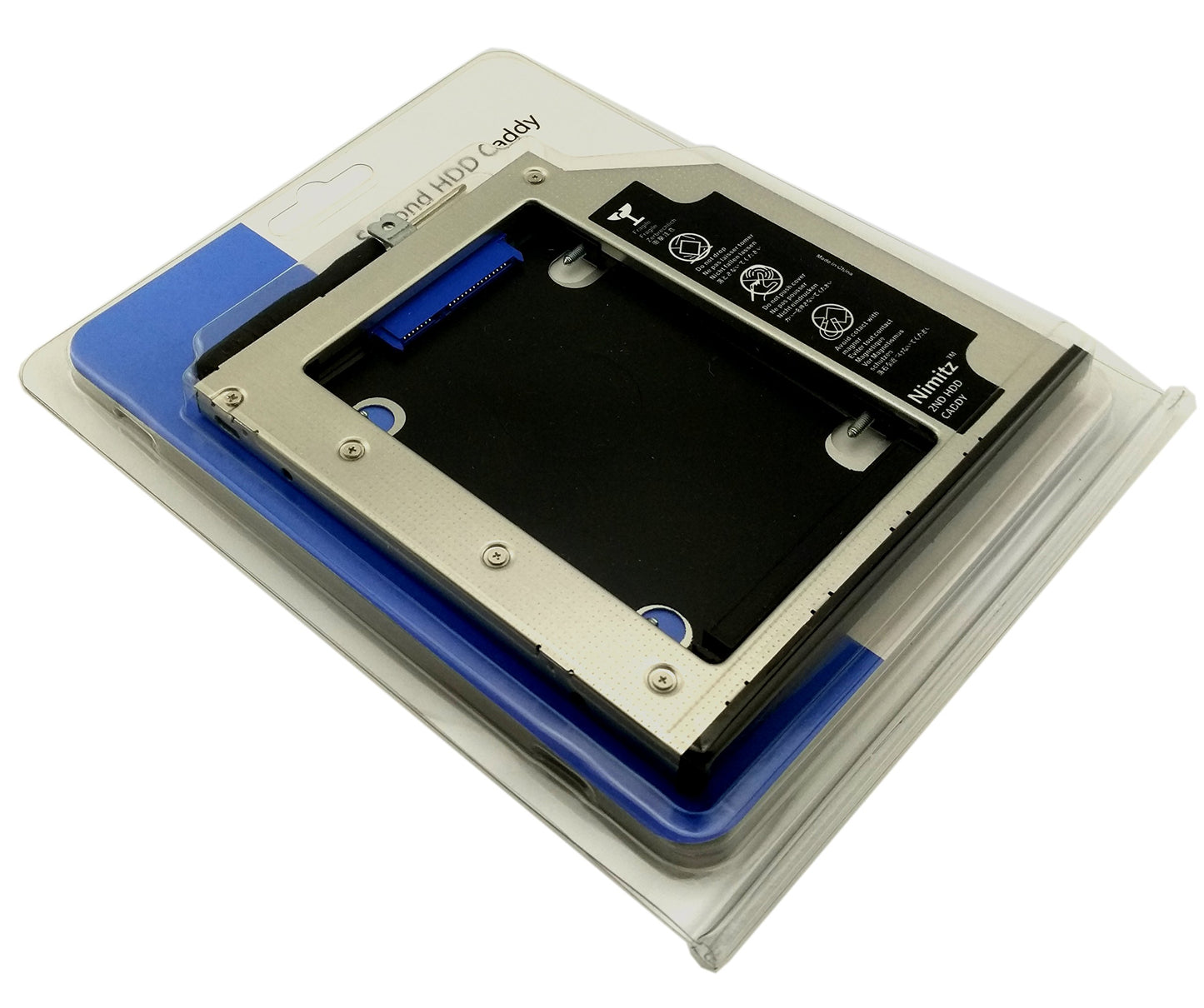 Nimitz 2nd HDD SSD Hard Drive Caddy Adapter Compatible with Lenovo Thinkpad T440p T540p W540p W541 with Bezel