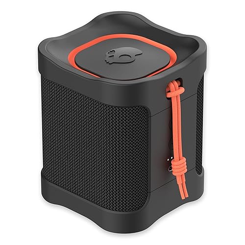 Skullcandy Terrain Mini Wireless Bluetooth Speaker - IPX7 Waterproof Portable Speaker with Dual Custom Passive Radiators, 14 Hour Battery, Nylon Wrist