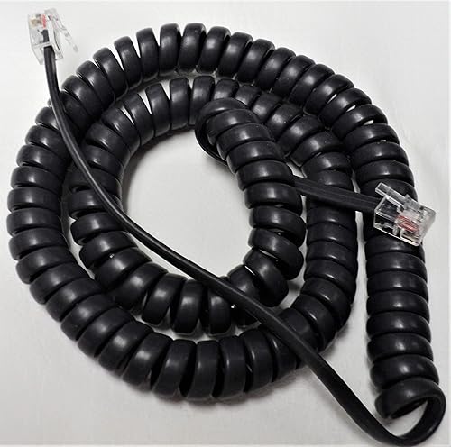 Gray 12' Ft Handset Receiver Cords Compatible with Cisco IP Phone 7800 7900 8800 SPA Series 7841 7861 7940 7942 7960 7962 8811 8841 8851 Charcoal