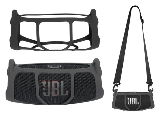 Silicone Cover Skin for JBL Charge 5 - Portable Bluetooth Speaker, by Alltravel, Portable Full Protection Solution, Customized Skin with Color