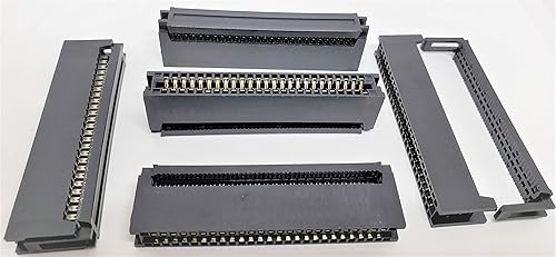 PC Accessories - Connectors Pro 50 Pins IDC 2.54mm Card Edge Connector for Flat Ribbon Cable 50P, CE50 5-Pack