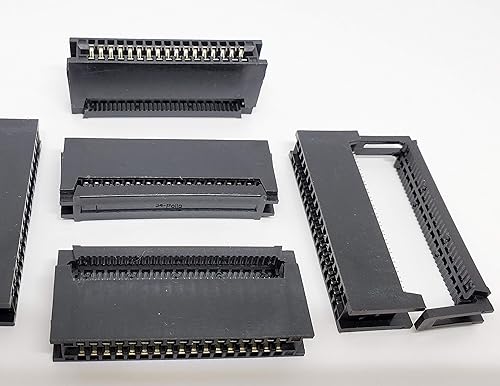 PC Accessories 5-Pack 34 Pins 2.54mm IDC Card Edge Connector for 1.27mm Flat Ribbon Cables, 34P CE34 5 Sets