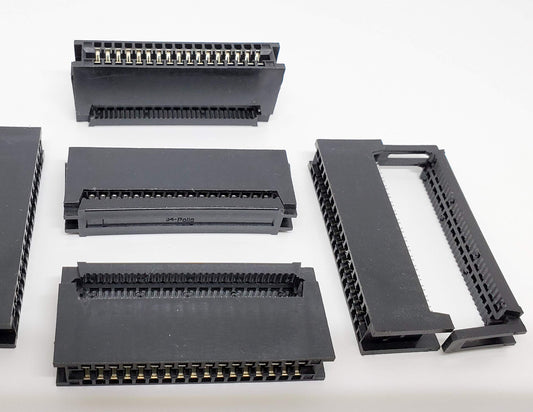 PC Accessories 5-Pack 34 Pins 2.54mm IDC Card Edge Connector for 1.27mm Flat Ribbon Cables, 34P CE34 5 Sets