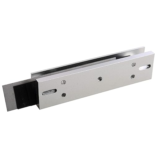 UHPPOTE Aluminum Alloy U-Shape Bracket for 600lbs Magnetic Lock Frameless Glass Door