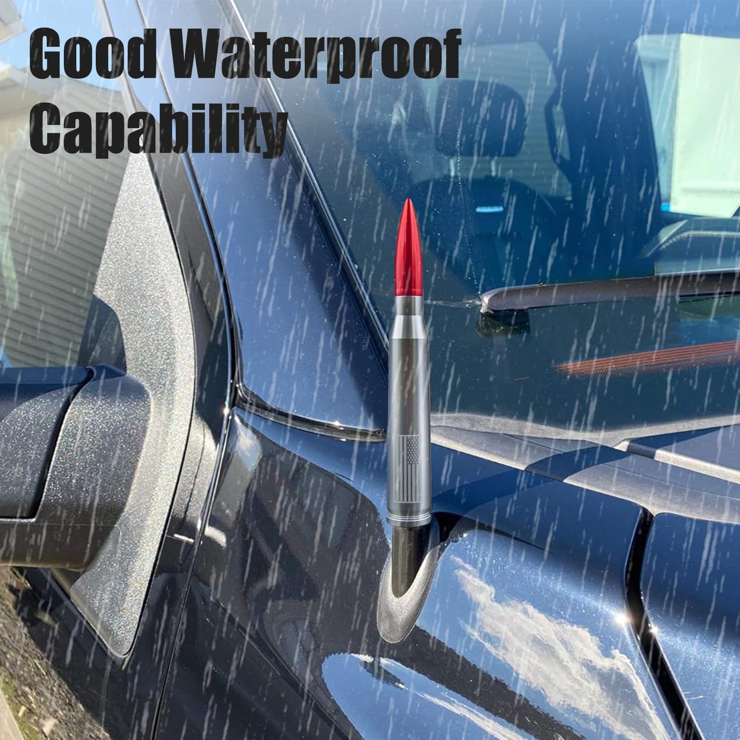 Medduw Car Bullet Antenna - Durable Vehicle Antenna Replacement for Chevrolet, Ford F150 F250 F350 RAM 1500 2500 Raptor Truck Antenna AccessoriesFord