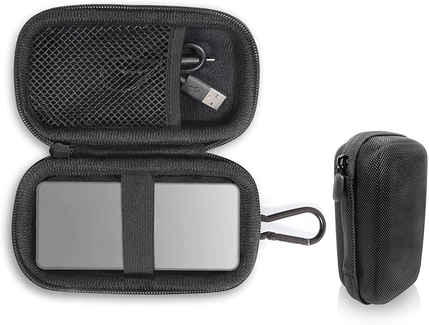 Alltravel Portable Case for Sabrent Rocket Pro 1TB NVMe USB 3.1 External Aluminum SSD, Semi Hard case for Easy Carrying