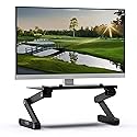 WorkEZ Monitor Stand, Single Mount Height Adjustable Monitor Riser for Desk, Ergonomic Desktop Computer Stand