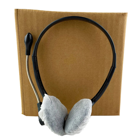 Disposable Sanitary Headphone Covers for On-ear Headphones Carton of 250 Pair (500 pcs.)