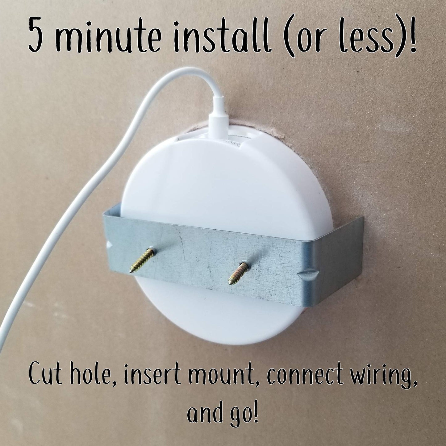 Mount Genie Flush Mount | Built-in Wall or Ceiling Bluetooth Speaker Mount [2019 Model] | Includes Optional Grill. Award Winning Design. Fantastic