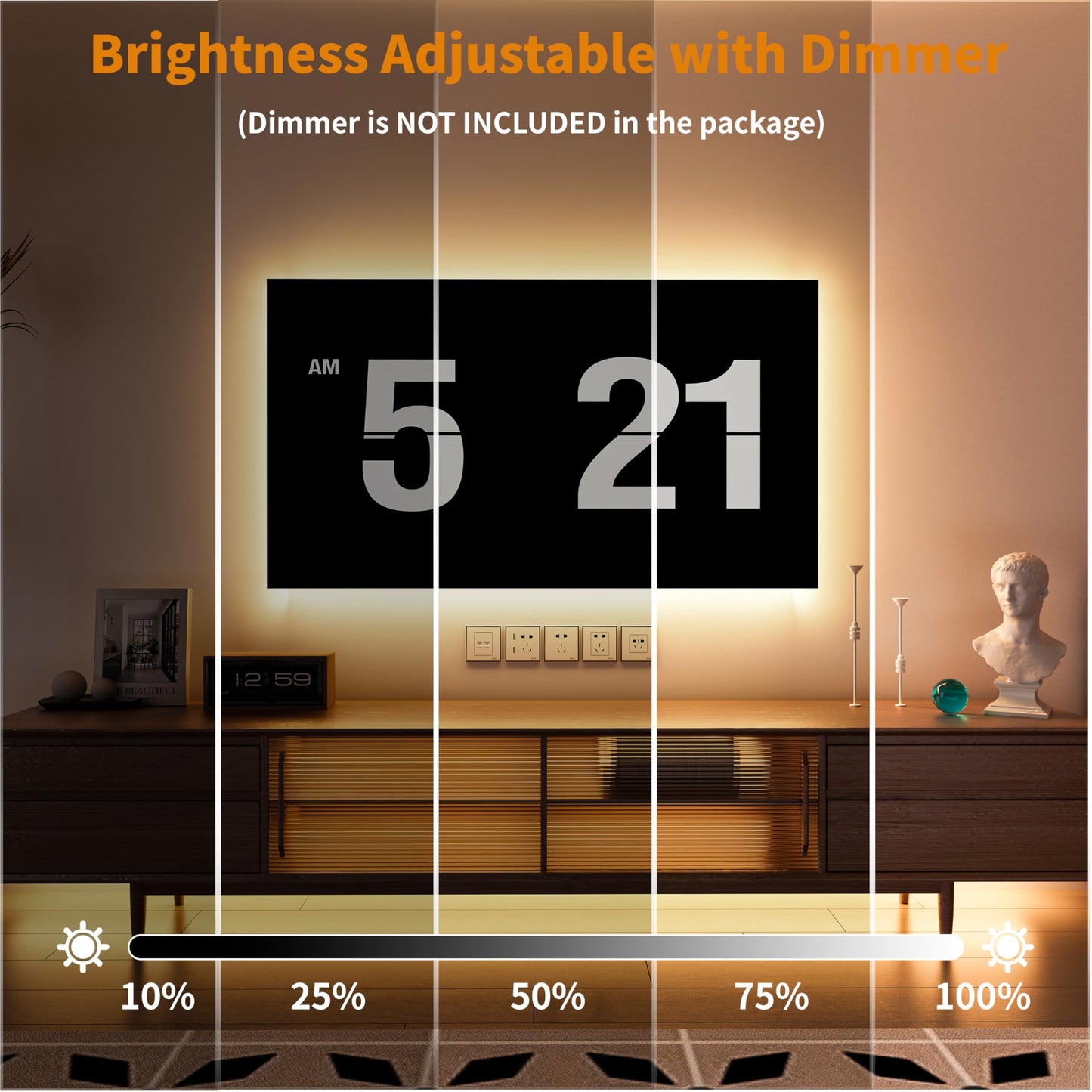 PAUTIX COB LED Strip Light 12V 18ft/5.5m Warm White 3000K 504LEDs/M Super Bright Flexible CRI93+ LED Rope Lights Bright for Kitchen Home DIY Lighting