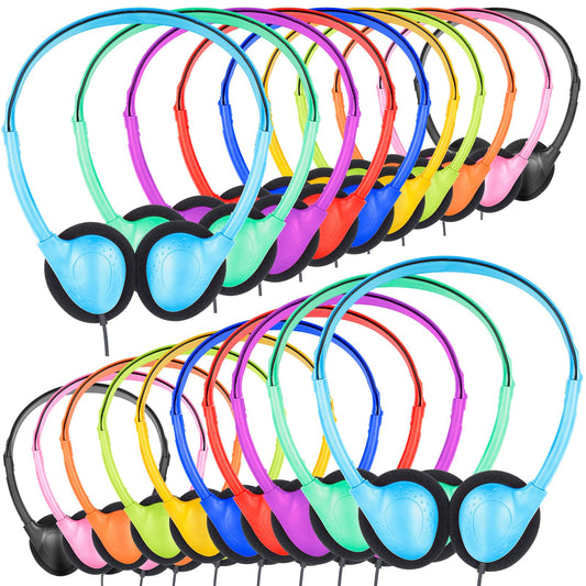 ZNXZXP 18 Pack Classroom Kids Headphones Bulk for School Students Children Teen Boys Girls, Wholesale Bulk Headphones for Classroom Earphones 3.5mm…