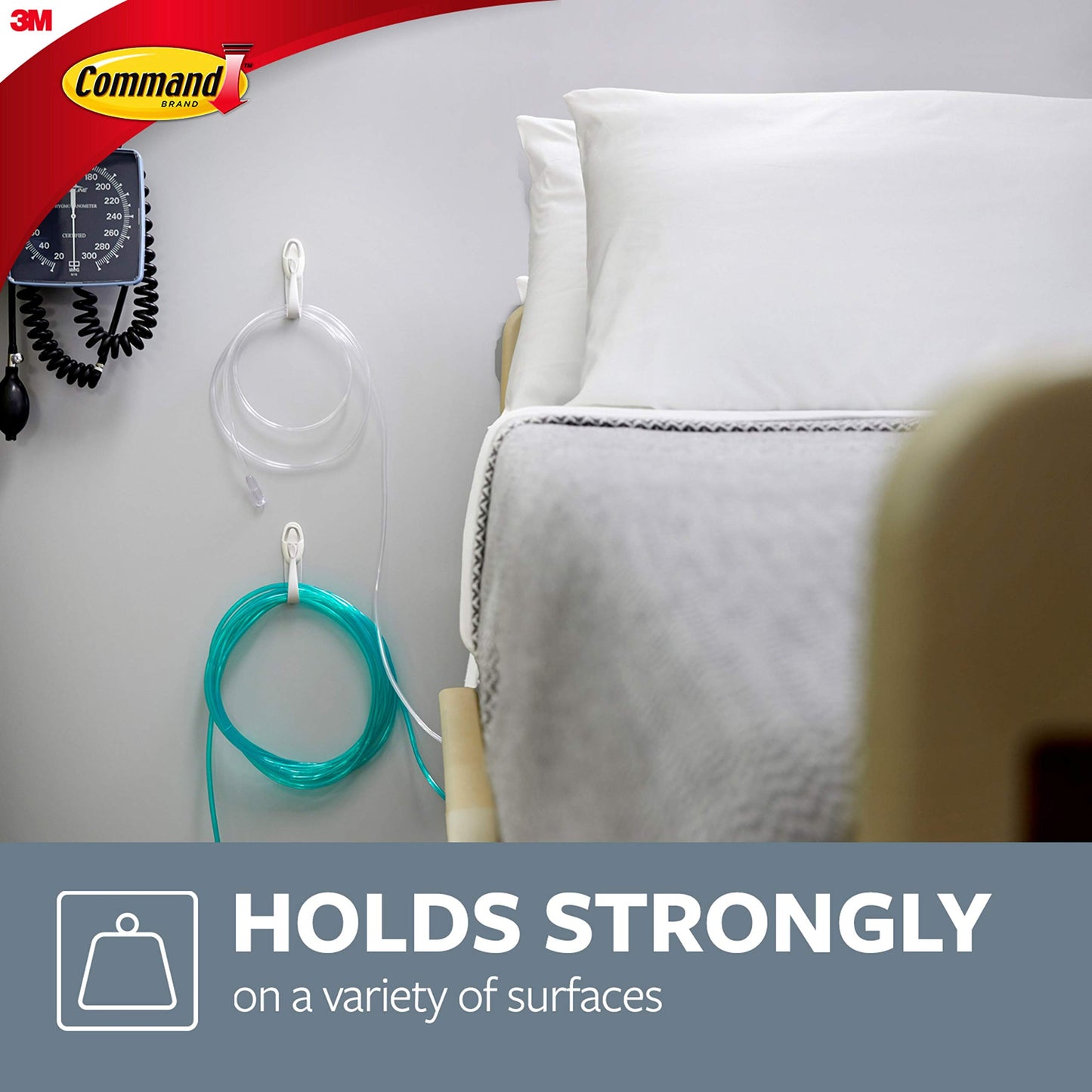 Command Cord Bundlers, Damage-Free Cord Management, 2-Bundlers, 3-Strips, Holds up to 2 lbs - Easy to Open and Close, Ideal for Organizing Cables and