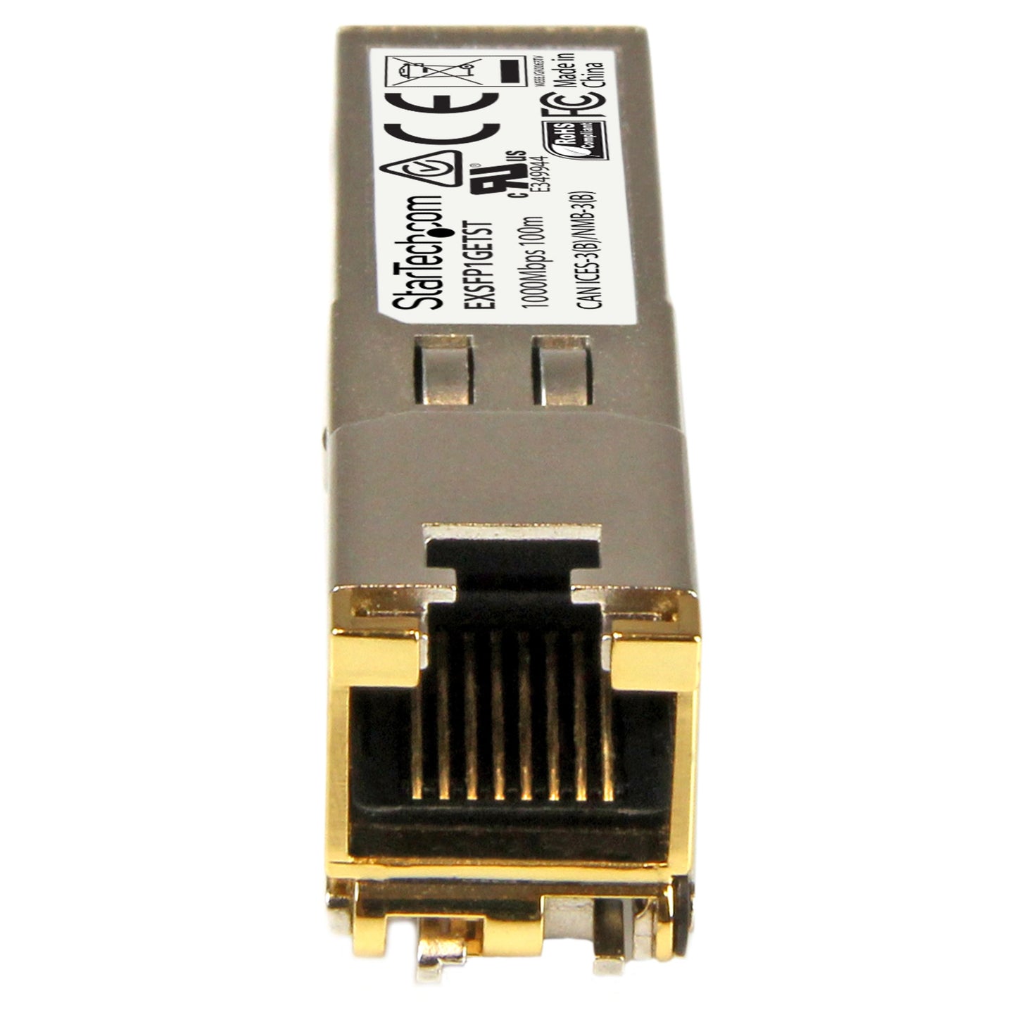 StarTech.com Juniper EX-SFP-1GE-T Compatible SFP Module - 1000BASE-T - SFP to RJ45 Cat6/Cat5e - 1GE Gigabit Ethernet SFP - RJ-45 100m - (EXSFP1GETST)