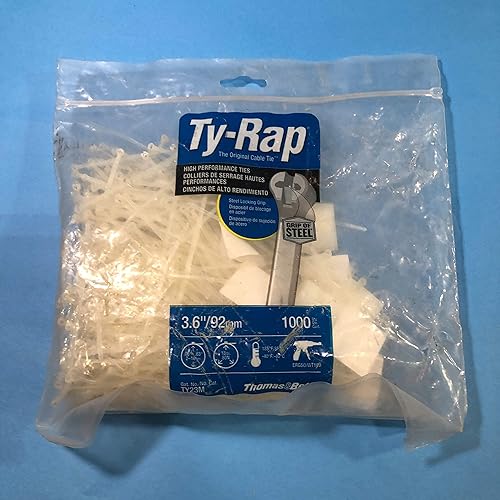 THOMAS & BETTS - TY23M - CABLE TIES, 91.95MM L, NYLON 6.6, NAT, 18LBS, PK1000