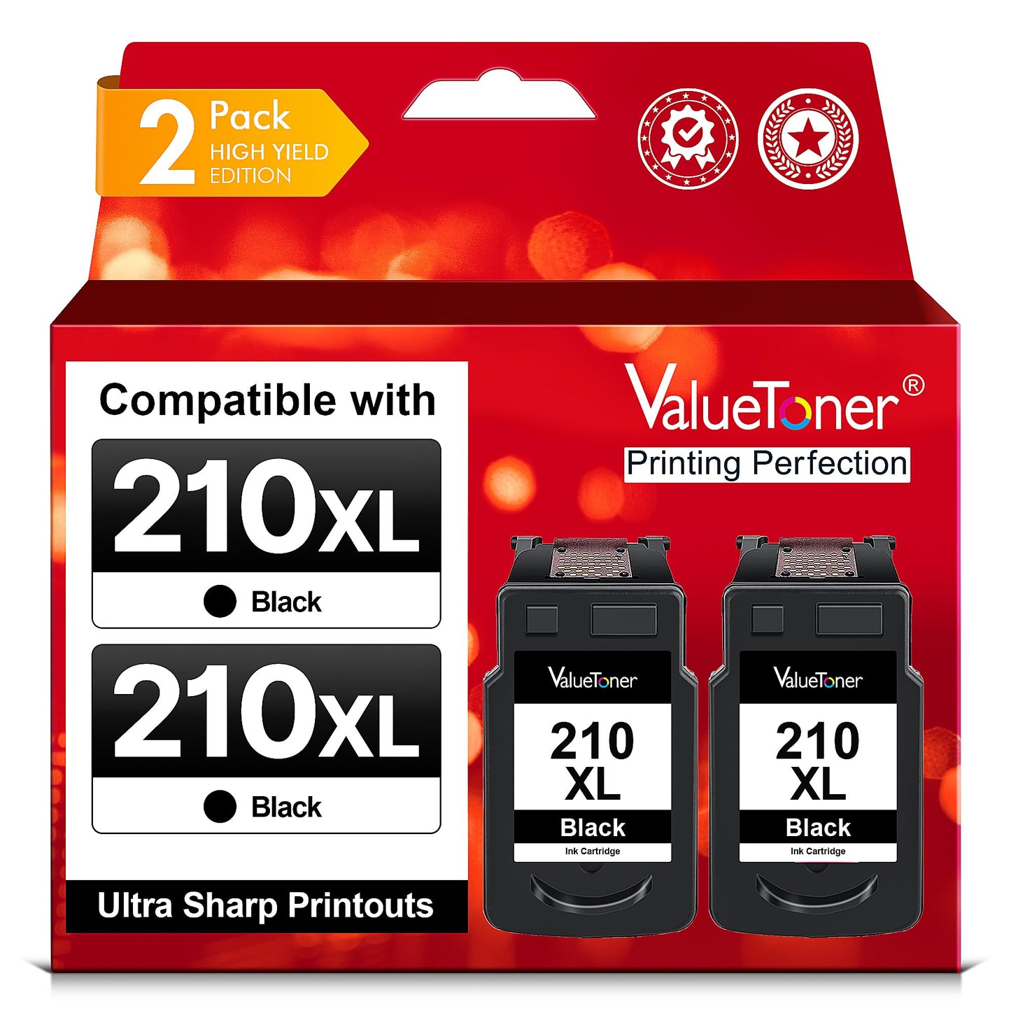 Valuetoner Remanufactured Ink Cartridge Replacement for Canon 210XL PG-210XL PG 210XL for PIXMA MX410 MX320 MX330 MX340 MX350 MP240 MP250 MP270 MP280