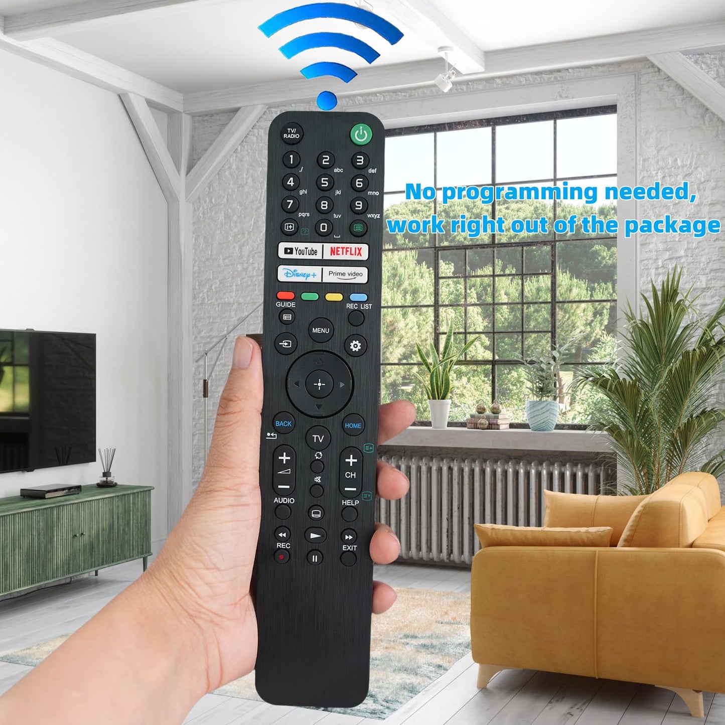 Replacement Remote Control for Sony Bravia Smart TV RMF-TX520U KD-55X79J KD-55X80CJ KD-65X79J KD-65X80CJ KD-65X80J KD-75X79J KD-75X80CJ KD-75X80J