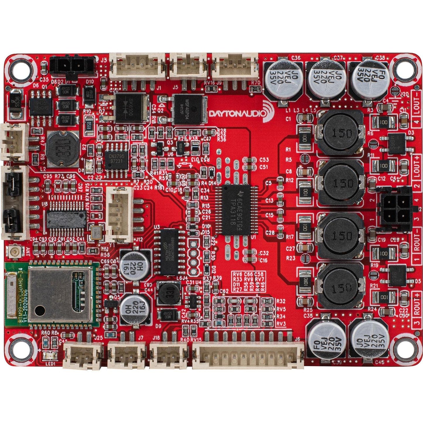 Dayton Audio KAB-230v4 2 x 30W Class D Audio Amplifier Board with aptX HD Bluetooth 5.0
