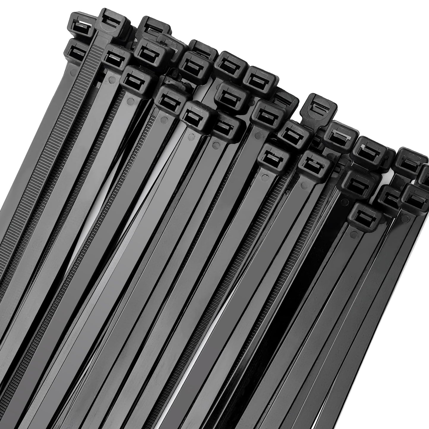 Zip Ties Heavy Duty 16 inch 100 Pack, 175 LBS Tensile Strength, Industrial Large Strong Cable Ties Self-Locking Wire Ties Wraps for Outdoor and Indoor