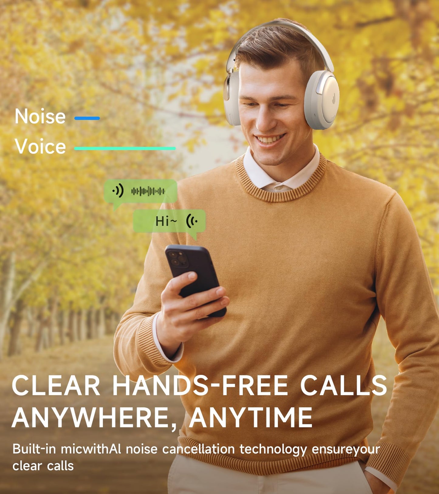 Atom Max - Hybrid Active Noise Cancelling Headphones, Hi-Res Audio, Wireless Over-Ear, Foldable, 45H Playtime, Fast Charging, Customize via an App…