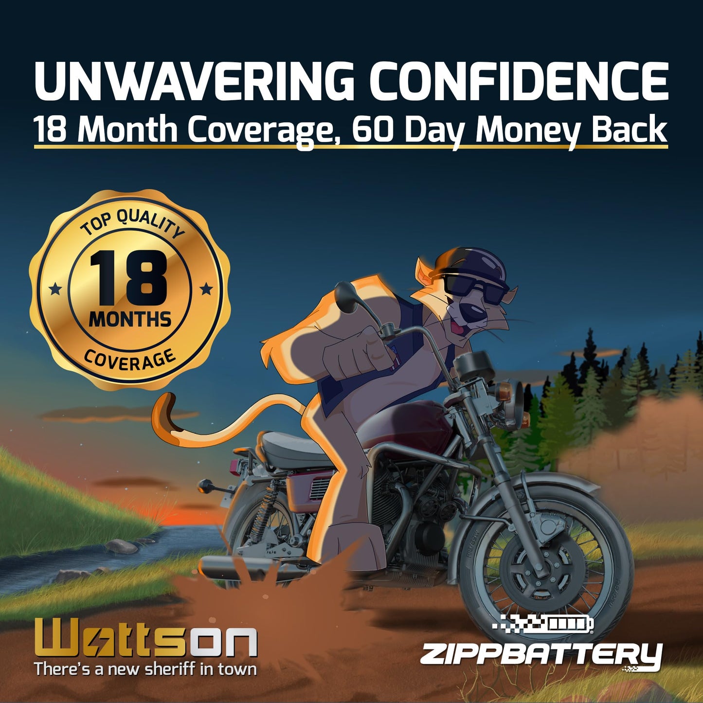 ZIPPBATTERY 12V 4.5AH Maintenance-Free Battery for Alarm Systems, Scooters, Toys, Emergency Lights, and More - Spade (F1) Terminal