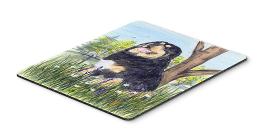 Caroline's Treasures SS8106MP Tibetan Mastiff Mouse Pad, Hot Pad or Trivet for Home Office Gaming Working Computers Laptop Mouse Mat,Washable Large