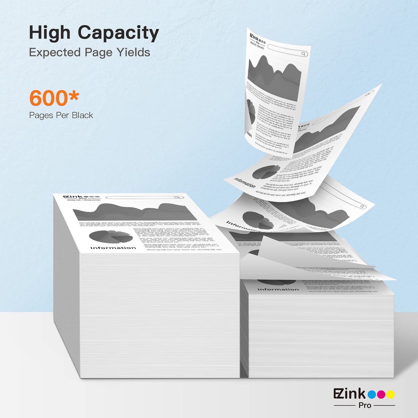 E-Z Ink Pro 280XXL Compatible Ink Cartridge Replacement for Canon PGI-280XXL PGI 280 XXL Compatible with PIXMA TR7520 TR8520 TS6120 TS6220 TS8120