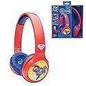 LEXiBOOK - Superman - Kids’ 2-in-1 Bluetooth and Wired Headphones - Stereo, Wireless, Wired, Limited Volume, Foldable, Adjustable, for Boys/Girls…