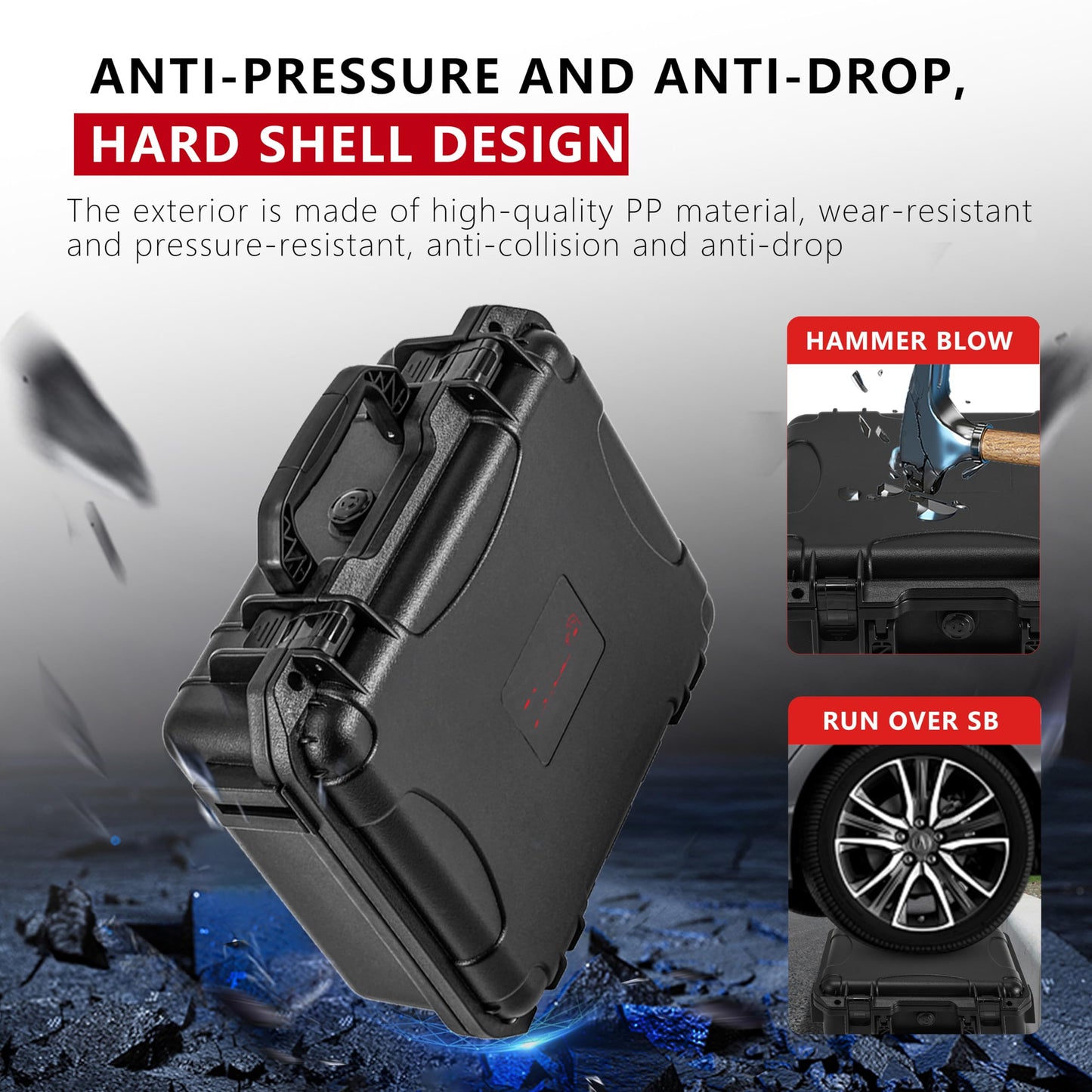 Hard Case Organizer For Gopro Hero 13/12/11/10/9/8 Media Mod/Volta/Protective Housing/Chest Mount Creator Edition Accessories Waterproof Travel