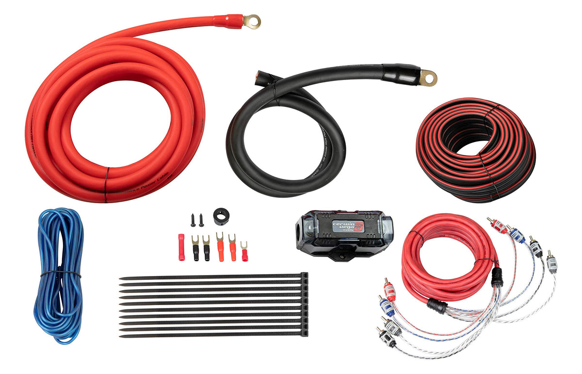 Cerwin-Vega 8 Gauge 4 Channel Amplifier Wiring Kit with RCA CAK84