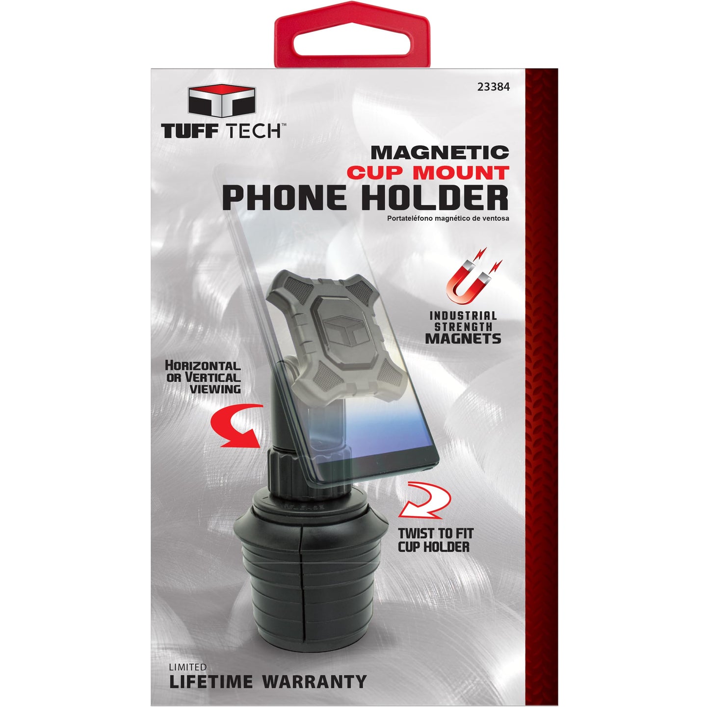 Tuff Tech 23384 Heavy Cup Mount Magnetic Phone Holder
