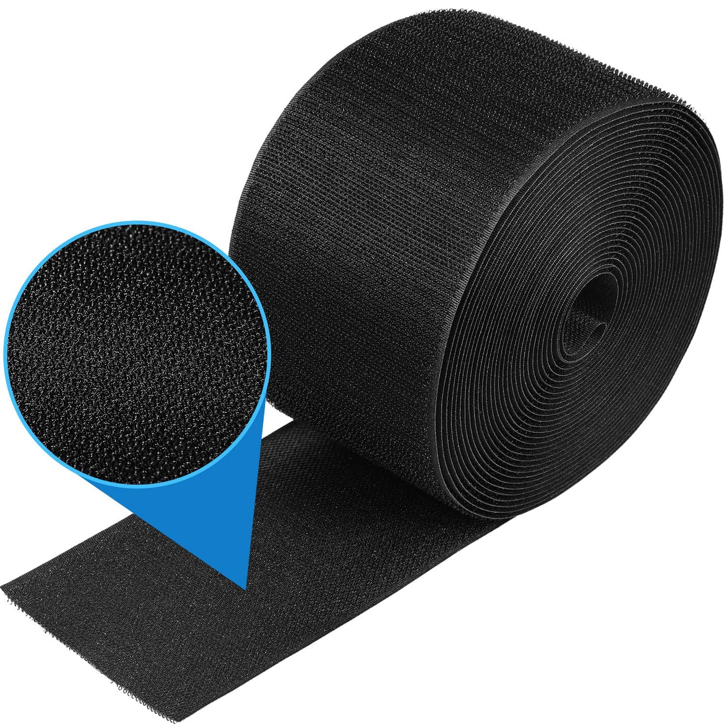 WILLBOND 24 Feet in Length Cable Floor Strip Carpet Cord Cover Cable Protector Management, Protect Cords Prevent a Trip Hazard (1, Black)