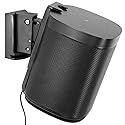 Mount-It! Adjustable Speaker Wall Mount for SONOS One, One SL and Play:1 - Black