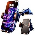 NO.1 Best?Fixed Integrated 122lb?Military-Grade Car Phone Holders Windshield Dashboard Vent?Upgraded Suction & Clip?Cell Phone Mount with Patent