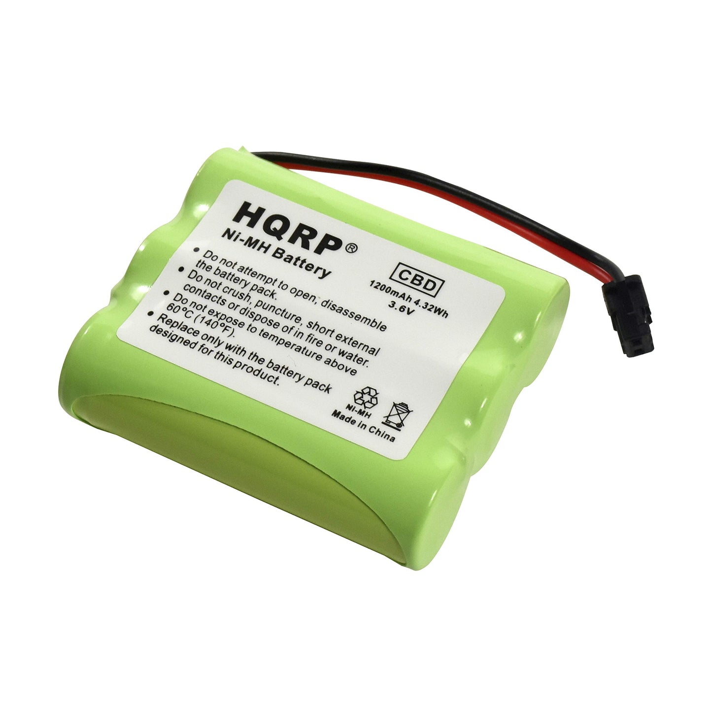 HQRP Cordless Phone Battery Compatible with Toshiba FT-8507 FT-8509 FT-8809 FT-8859 FT-8939 Cordless Telephone/Extended/High-Capacity