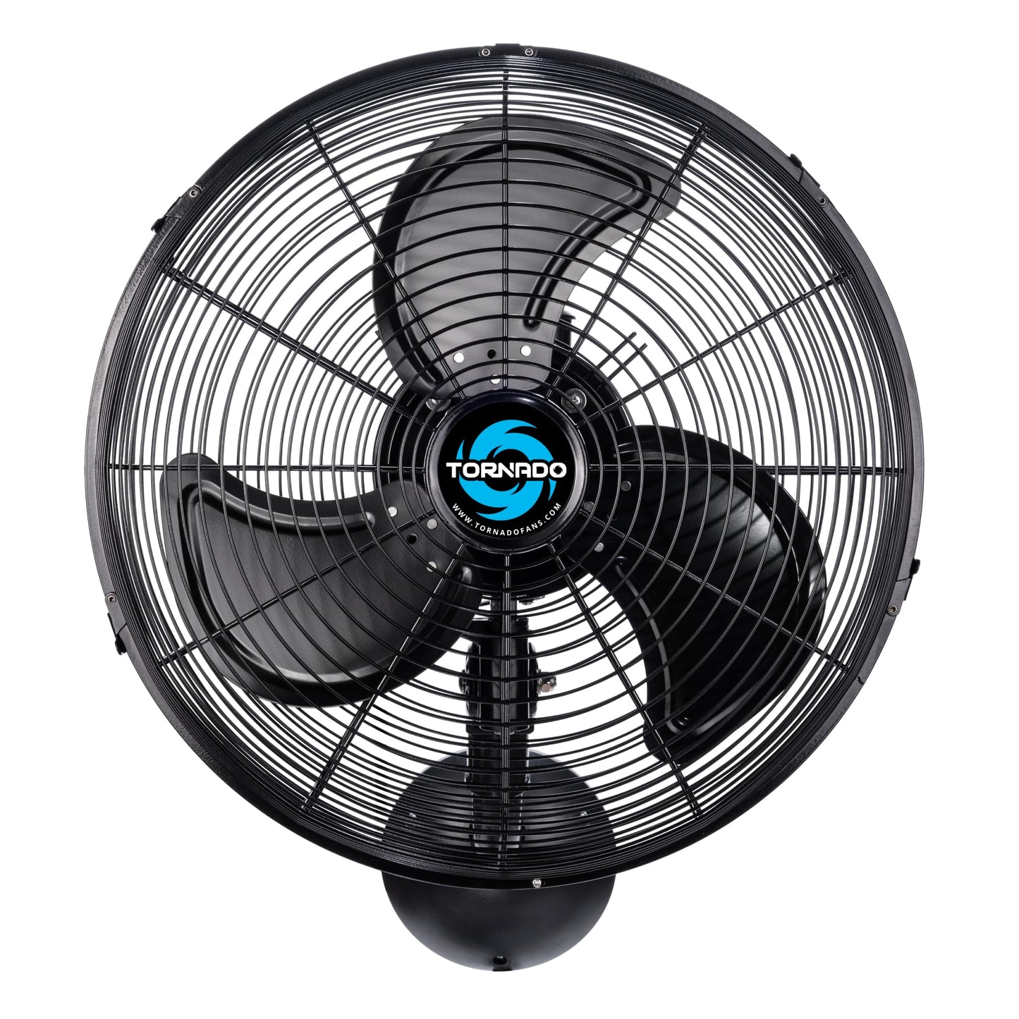Tornado 16-Inch Pro Series Waterproof Outdoor Oscillating Wall Mount Fan - Heavy-Duty High-Velocity Metal Fan for Industrial, Commercial, Residential