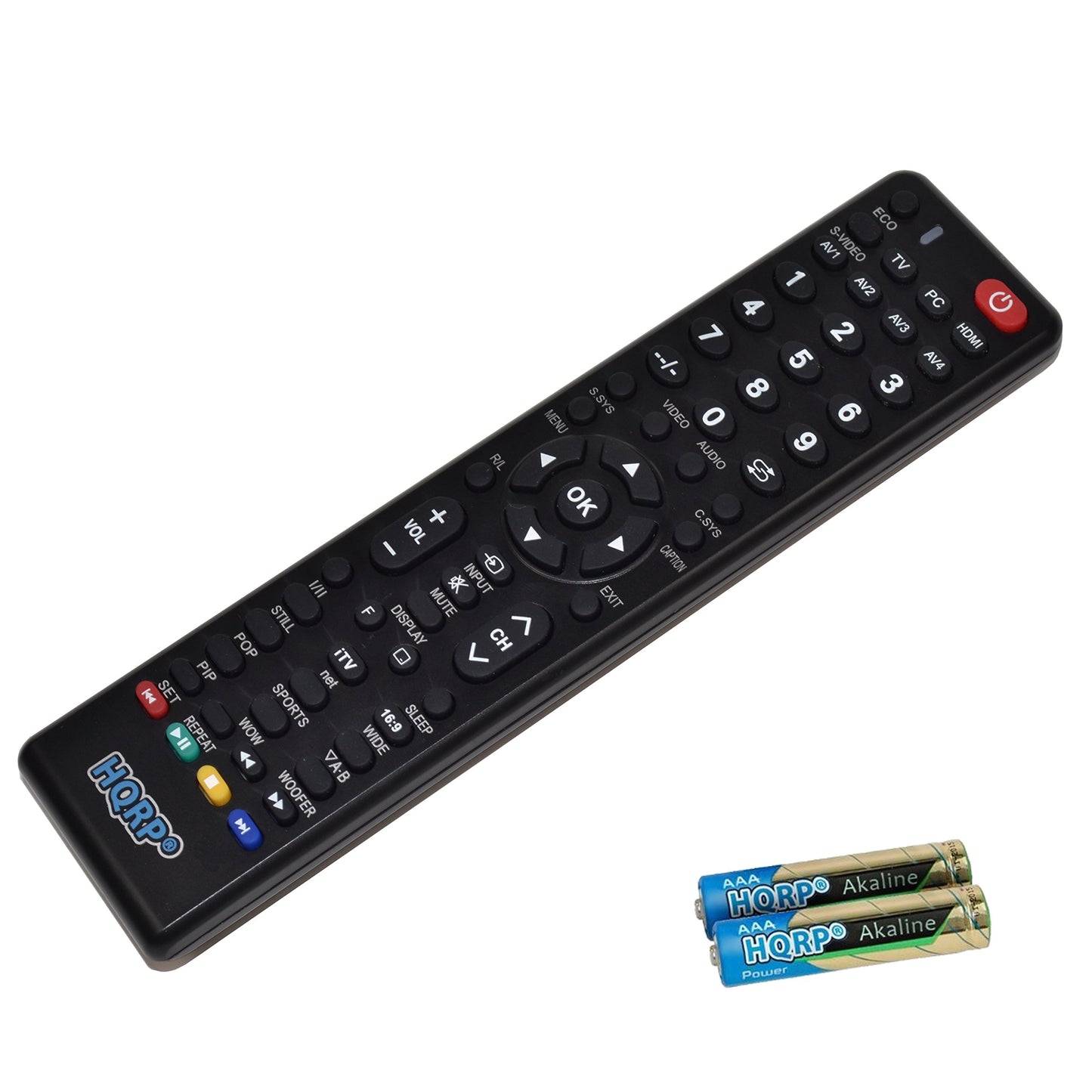 HQRP Remote Control Compatible with Sanyo DP47840 DP50740 DP50741 DP50747 LCD LED HD TV Smart 1080p 3D Ultra 4K